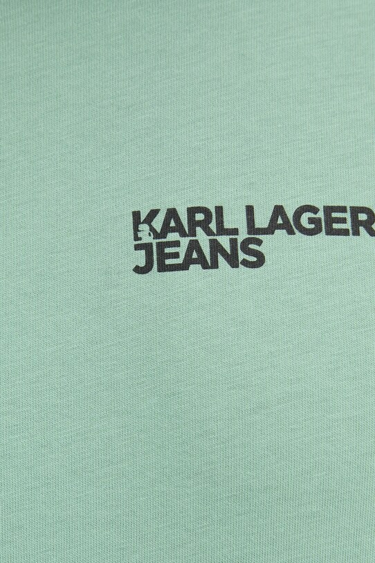 Бавовняна футболка Karl Lagerfeld Jeans A1M17003 зелений