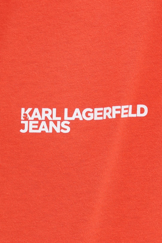 Karl Lagerfeld Jeans t-shirt męski bawełniany A1M17003 pomarańczowy