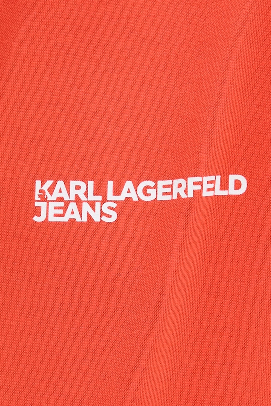 Karl Lagerfeld Jeans t-shirt męski bawełniany A1M17003 pomarańczowy