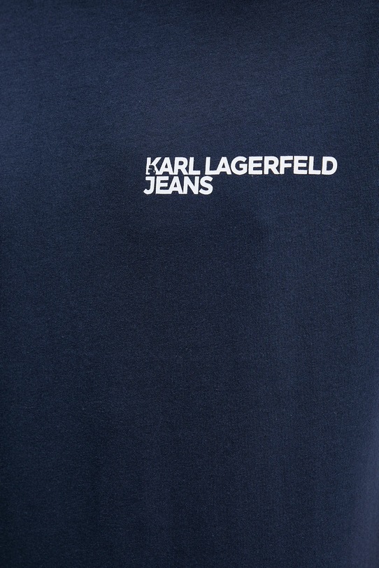 Karl Lagerfeld Jeans t-shirt bawełniany A1M17003 granatowy