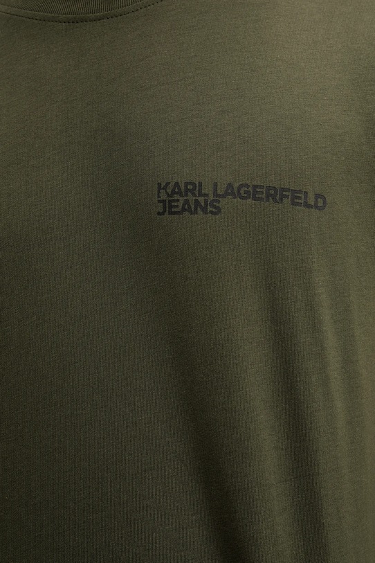 Karl Lagerfeld Jeans t-shirt bawełniany A1M17003 zielony