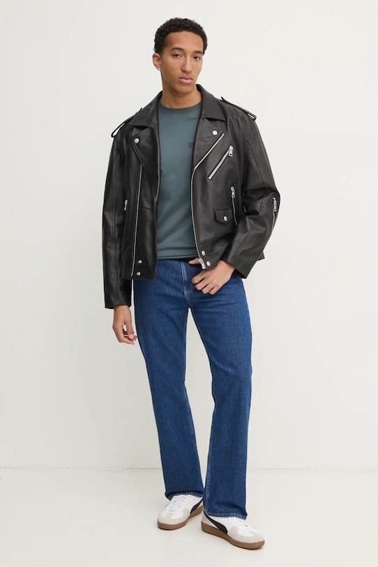 Karl Lagerfeld Jeans tricou din bumbac A1M17003 gri SS25