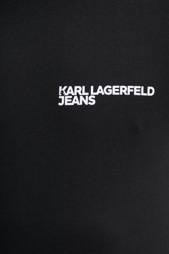 Бавовняна футболка Karl Lagerfeld Jeans A1M17003 чорний
