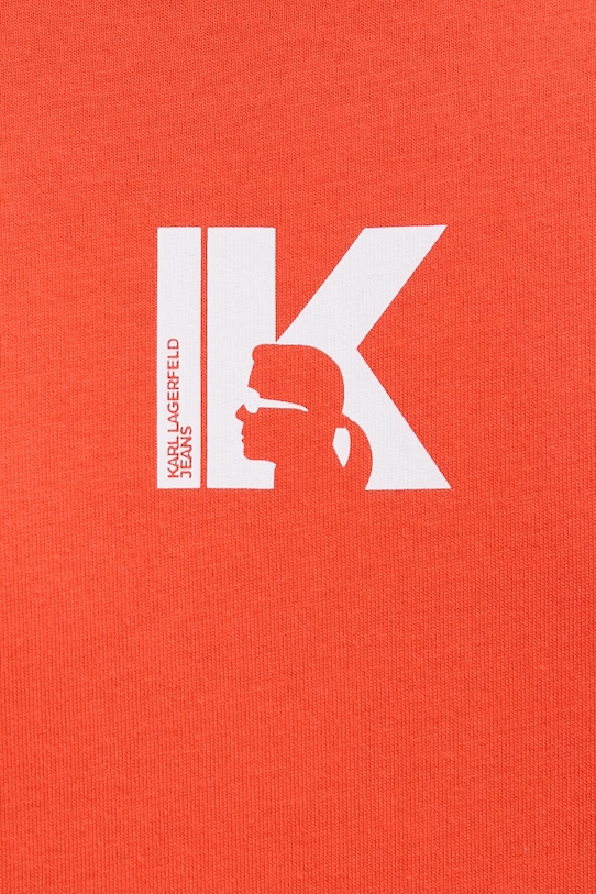 Karl Lagerfeld Jeans tričko pánské bavlněné A1M17044 oranžová