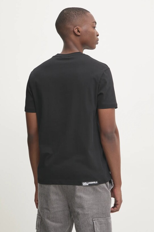 Îmbrăcăminte Karl Lagerfeld Jeans tricou din bumbac A1M17044 negru