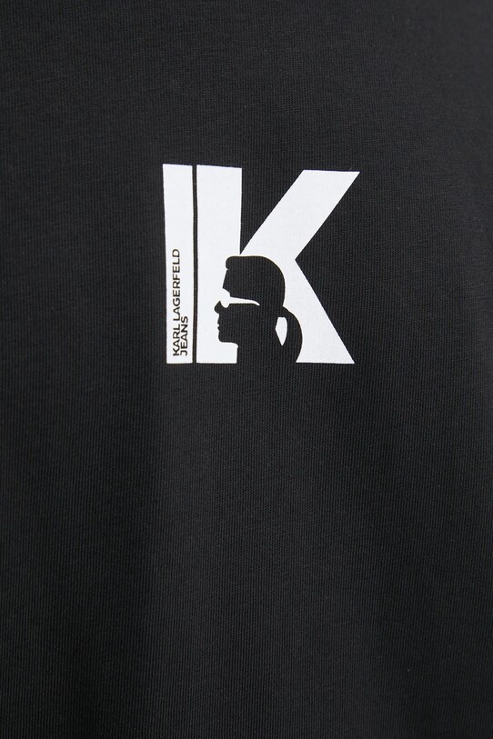 Karl Lagerfeld Jeans tricou din bumbac A1M17044 negru