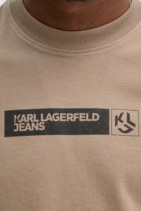 Tričko Karl Lagerfeld Jeans A1M17112 béžová