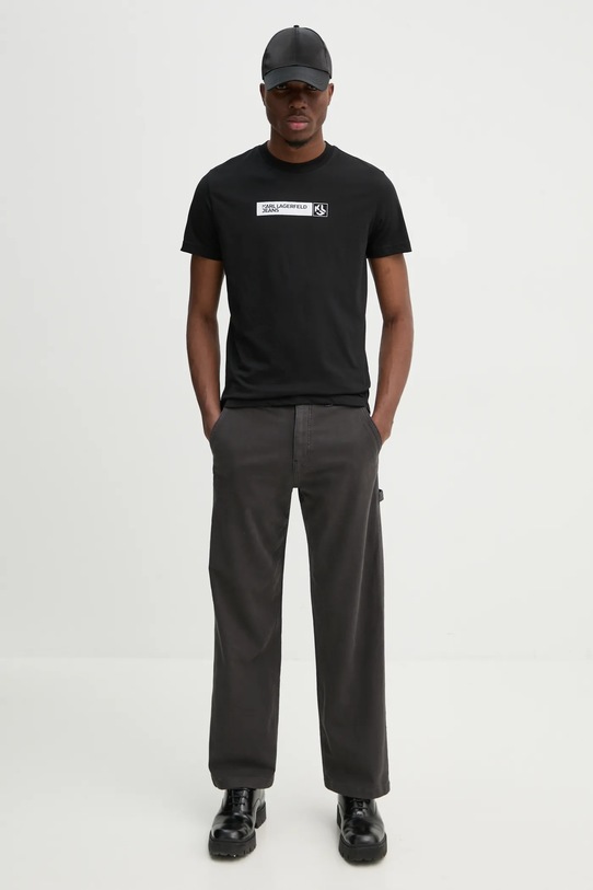 Karl Lagerfeld Jeans t-shirt A1M17112 czarny SS25