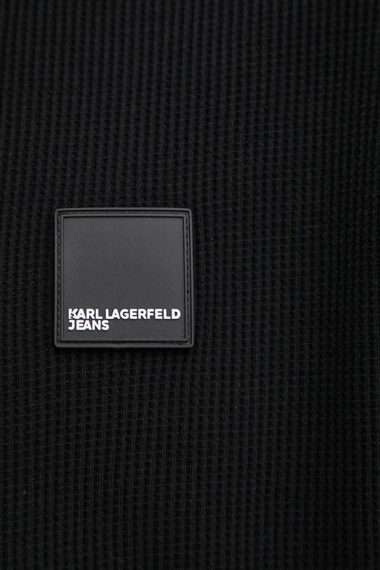 Хлопковая футболка Karl Lagerfeld Jeans A1M17049 чёрный