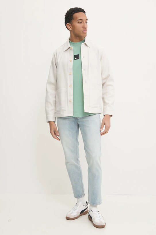 Bavlnené tričko Karl Lagerfeld Jeans A1M17011 zelená SS25