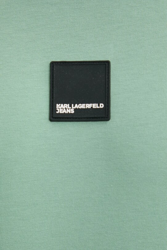 Bavlnené tričko Karl Lagerfeld Jeans A1M17011 zelená