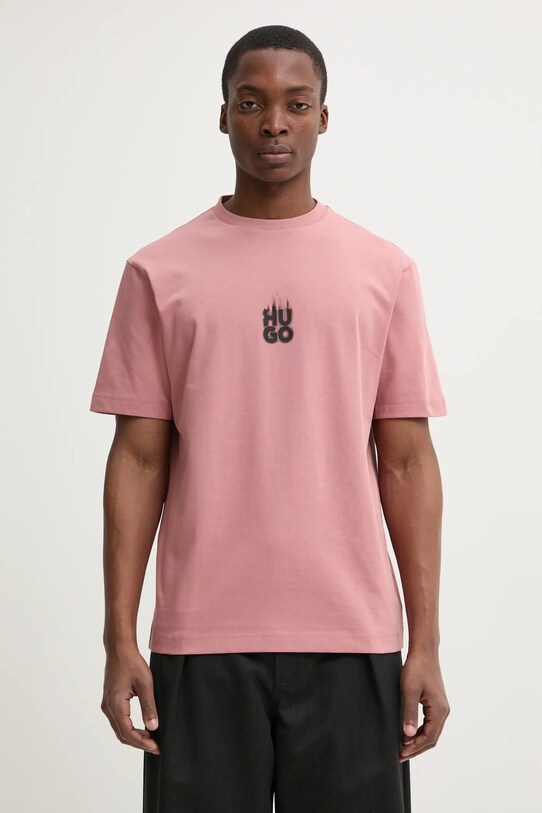 HUGO t-shirt rilassato rosa 50530434