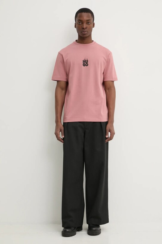 HUGO t-shirt 50530434 rosa SS25