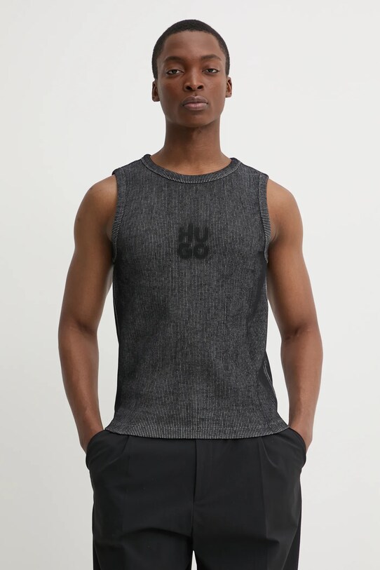 HUGO t-shirt slim grigio 50531037