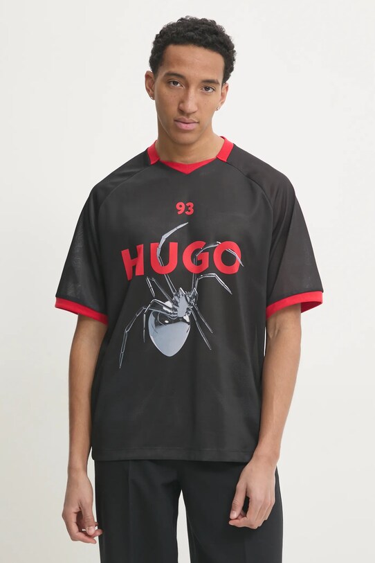 Tričko HUGO 50531299 čierna SS25