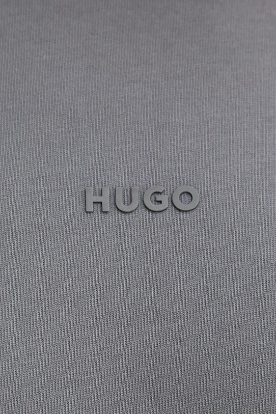 Bavlněné tričko HUGO 50531739 šedá