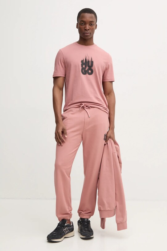 HUGO t-shirt 50535363 rózsaszín SS25