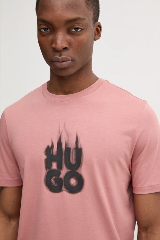 HUGO t-shirt rózsaszín 50535363