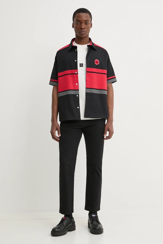 HUGO t-shirt bawełniany 50535499 beżowy SS25