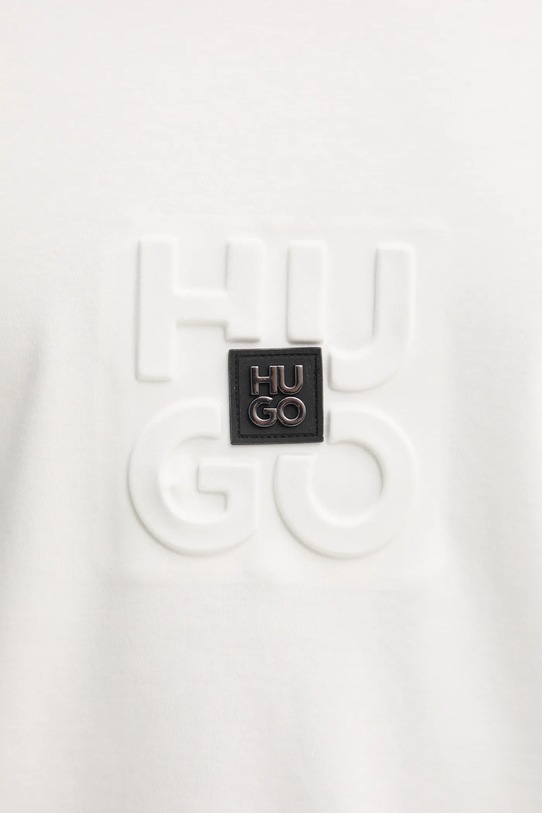 HUGO t-shirt bawełniany 50535499 beżowy