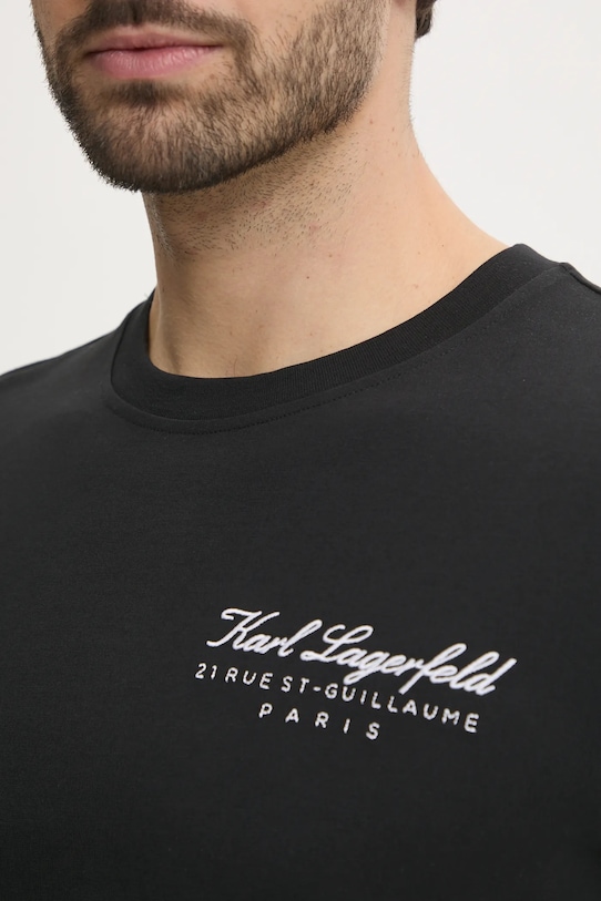 Karl Lagerfeld tricou din bumbac A1M44017 negru