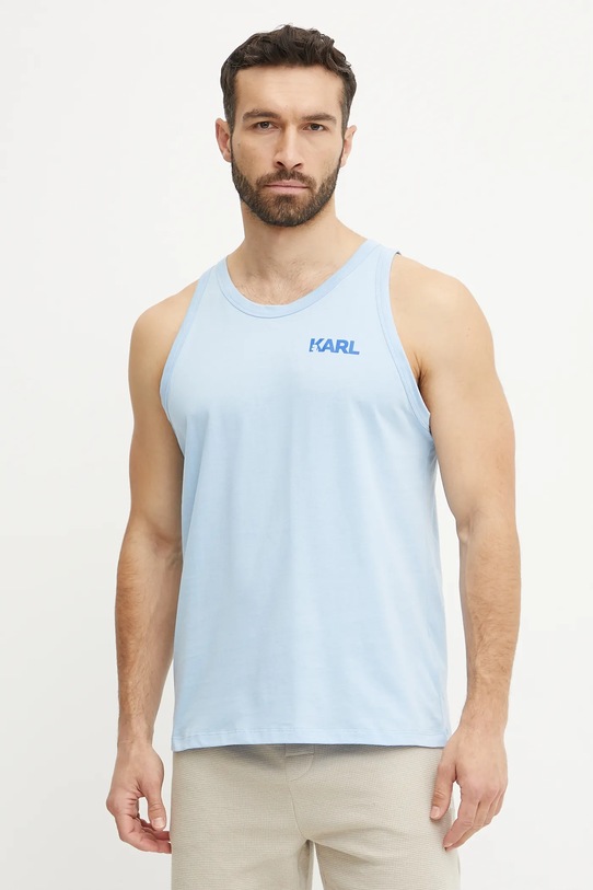 Karl Lagerfeld tricou din bumbac albastru A1M46069