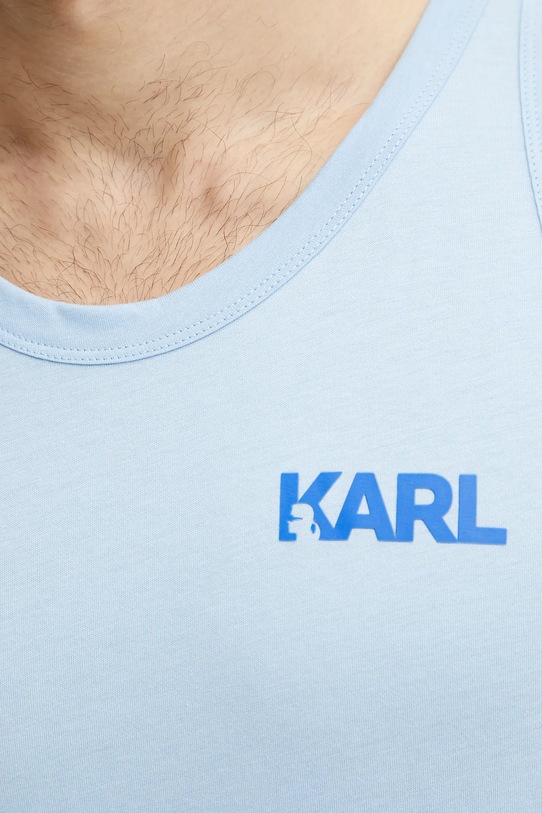 Karl Lagerfeld tricou din bumbac albastru A1M46069