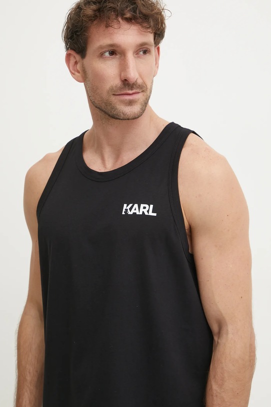 Karl Lagerfeld tricou din bumbac negru A1M46069