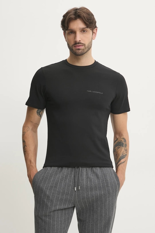 Karl Lagerfeld t-shirt 2-pack A1M47097 czarny SS25