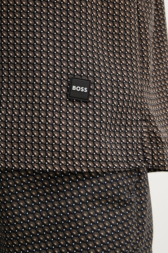 BOSS plážová košeľa pánska Beach Shirt 50535793 čierna