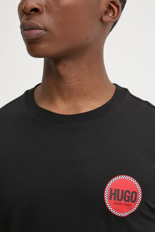 HUGO tricou din bumbac 50530641 negru