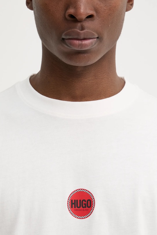 HUGO t-shirt bawełniany 50530647 biały