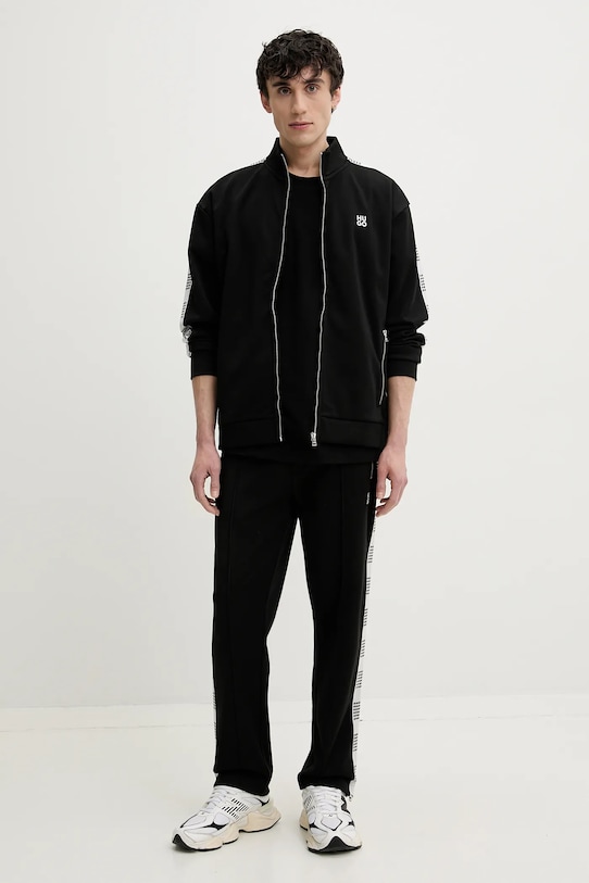 Bavlnené tričko HUGO 50531758 čierna SS25