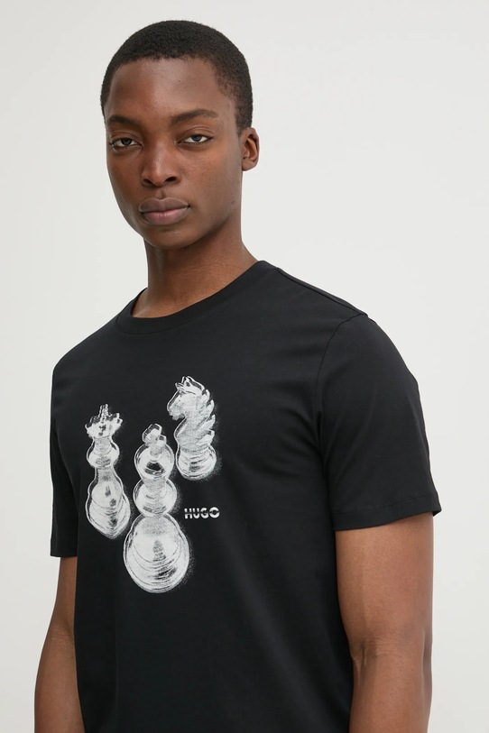 Bavlnené tričko HUGO čierna 50532918