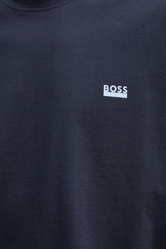 Хлопковая футболка BOSS 50531401 голубой
