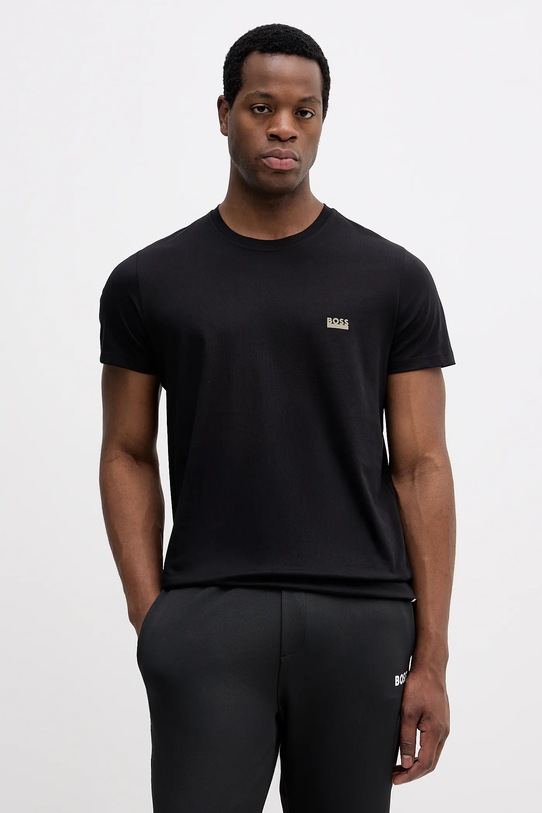 Хлопковая футболка BOSS чёрный 50531401