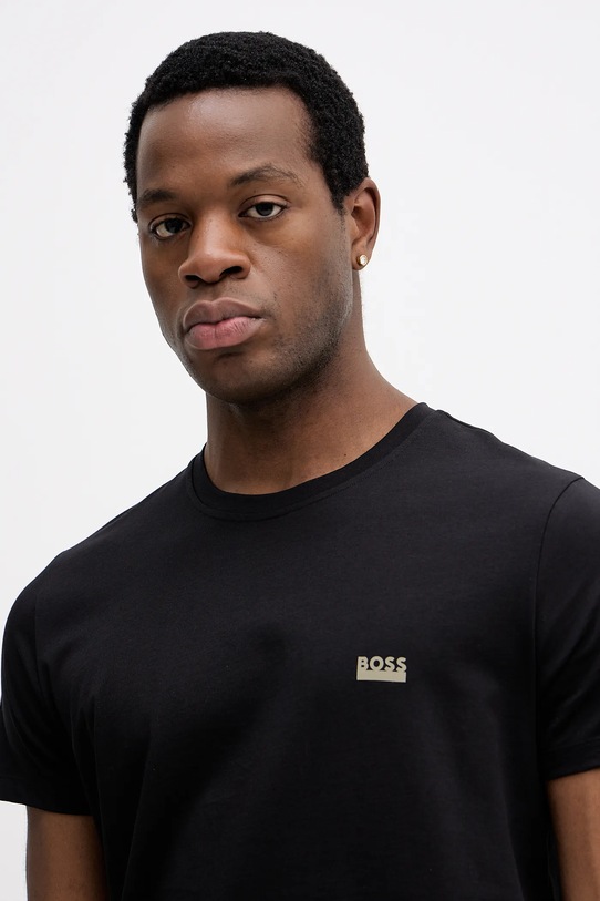 Хлопковая футболка BOSS чёрный 50531401
