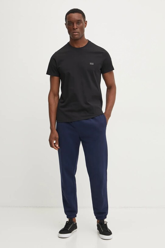 BOSS tricou din bumbac 50531401 negru SS25