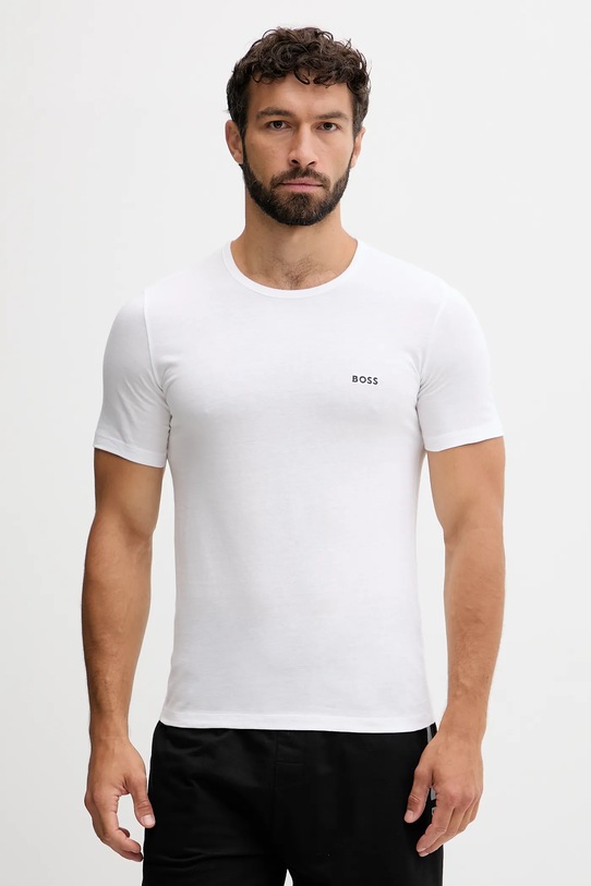Bavlnené tričko BOSS 3-pak slim čierna 50532468