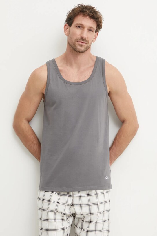 BOSS t-shirt bawełniany 3-pack bawełna czarny 50532476