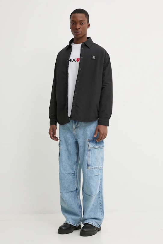 Бавовняна футболка HUGO Dewdam 50530557 білий SS25