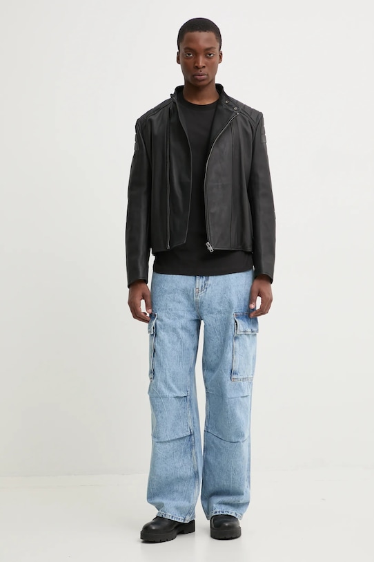 HUGO t-shirt bawełniany 50530557 czarny SS25