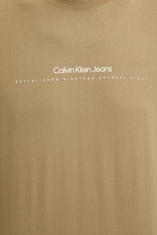 Calvin Klein Jeans t-shirt in cotone J30J327075 verde