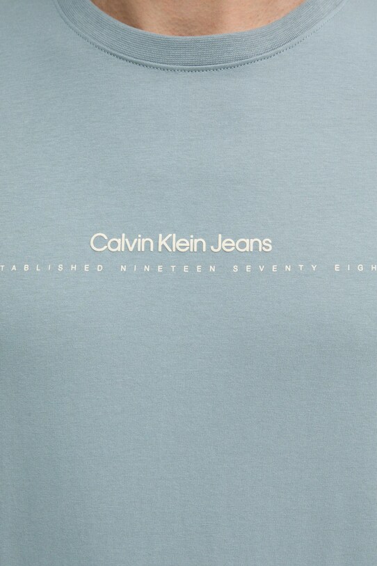 Бавовняна футболка Calvin Klein Jeans J30J327075 сірий
