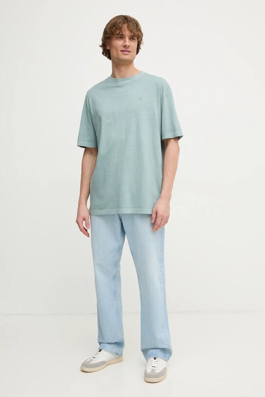 Calvin Klein Jeans t-shirt bawełniany J30J327078 szary SS25