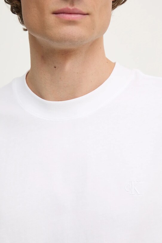 Calvin Klein Jeans tricou din bumbac J30J327089 alb
