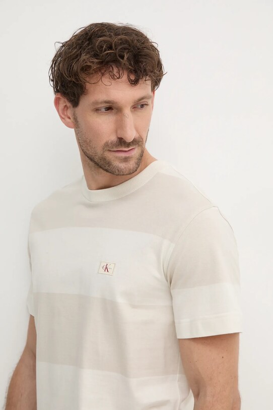 Calvin Klein Jeans tricou bej J30J327100