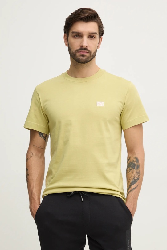 Calvin Klein Jeans tricou galben J30J327100