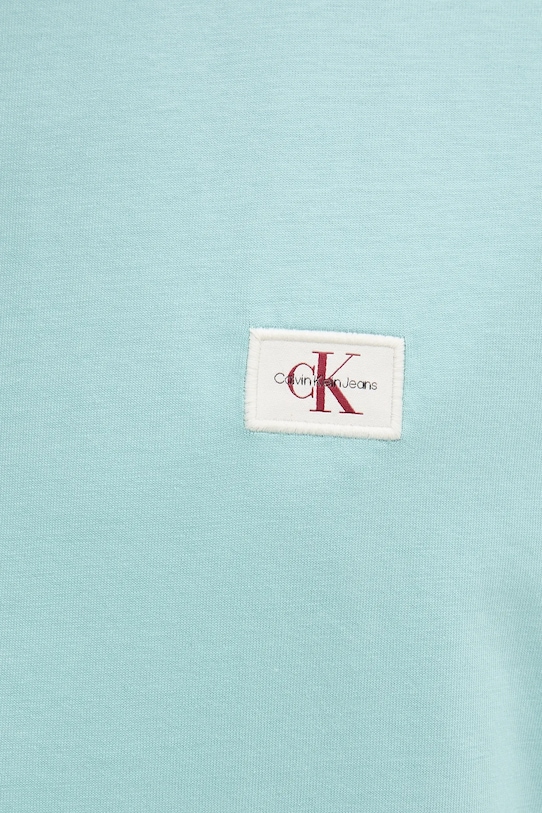Tričko Calvin Klein Jeans tyrkysová J30J327100