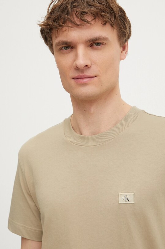 Calvin Klein Jeans tricou bej J30J327100